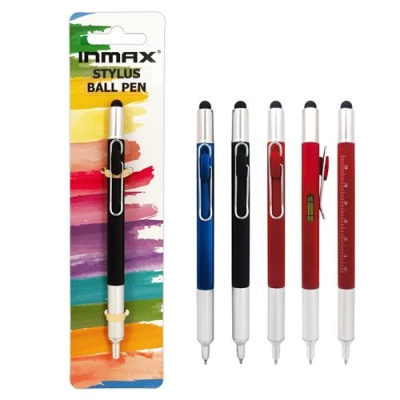 Square-shaft Multi-functional Touch Pen( WY 94006A-1CC)