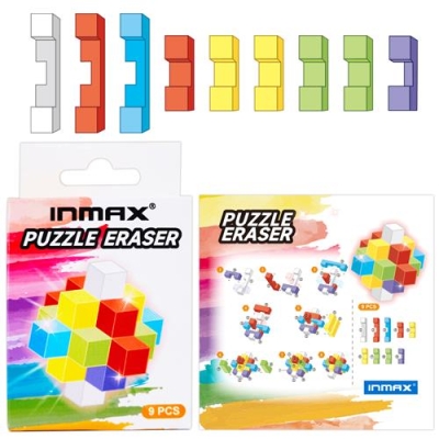 Jiutong shaped building block eraser，Puzzle eraser (SE 24165F-1XK）