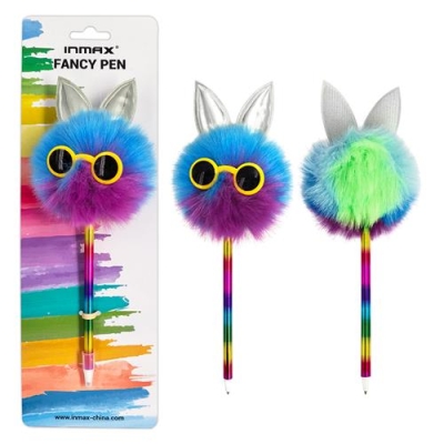 Pom-pom shaped ballpoint pen (WF 16044-1CC)
