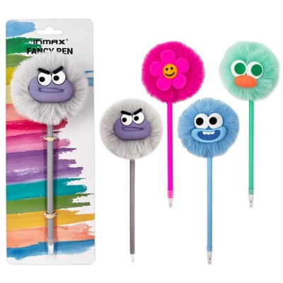 Plush shaped gel pen with PVC soft rubber (WF 16135-1CC)