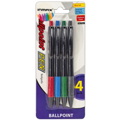 Plastic ball pens (WB 3102-4CC)