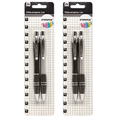 2pcs/set Plastic ball pen (WB 3322-2CC)