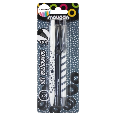3pcs/set Plastic Ball Pens (WB 3680SF-3CC)
