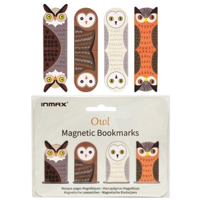 Double Sided Owl Magnetic Bookmark (SZ 29108B-4BO)