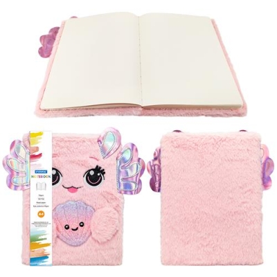 Plush Embroidery Shell Drawing Book with Wings(SN 35081-A4)