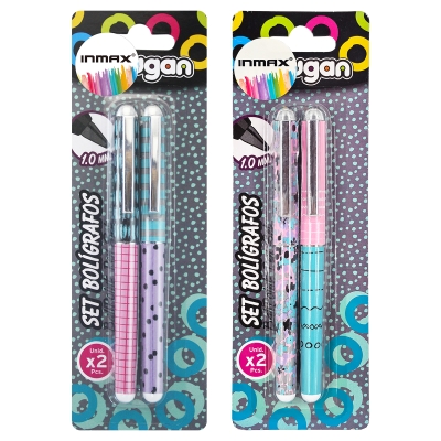 Long Plastic Ballpoint Pen (WB 3287-2CC)
